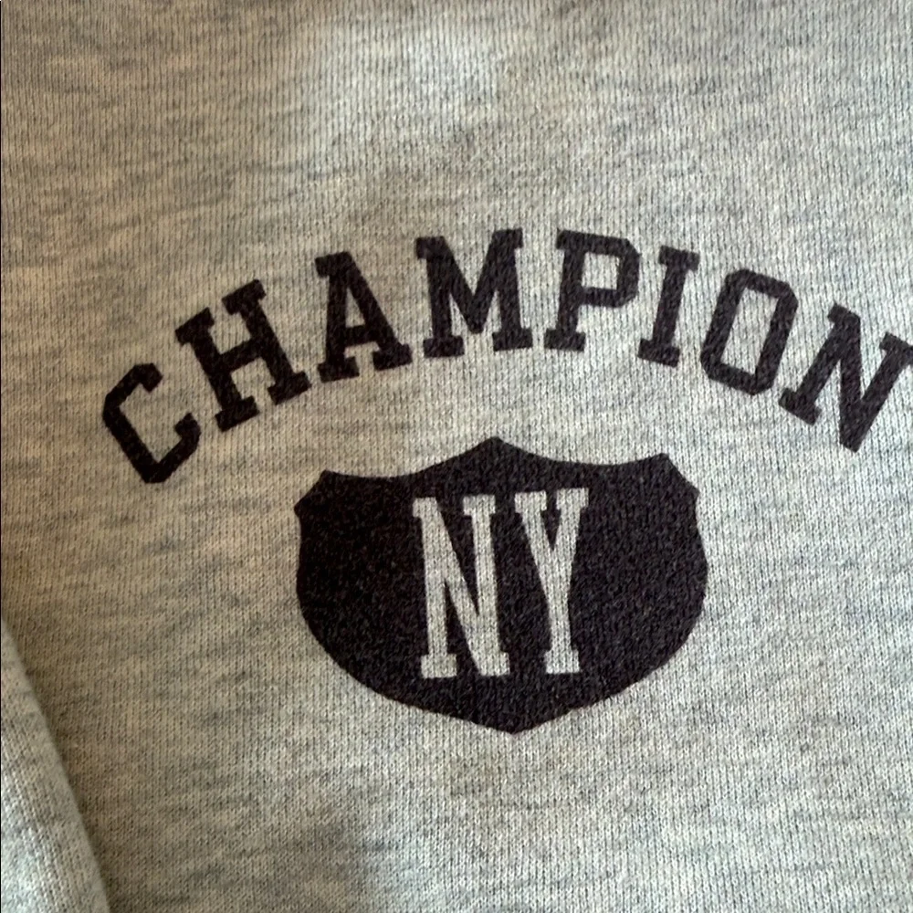 Todd Snyder x Champion Light Gray Men's Zip-Up Sweatshirt